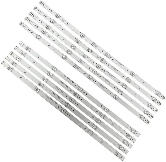 LED Backlight Strips 10LED Compatible with Sharp LC-55Q7030U LC-55Q7040U LM41-00604A Hisense 55H6E 55H7608 H55A6100 H55A6120 H55A6100UK