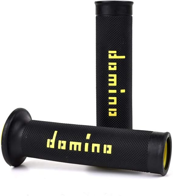 Manopole Nere/gialle D.22mm L.126mm Aperte