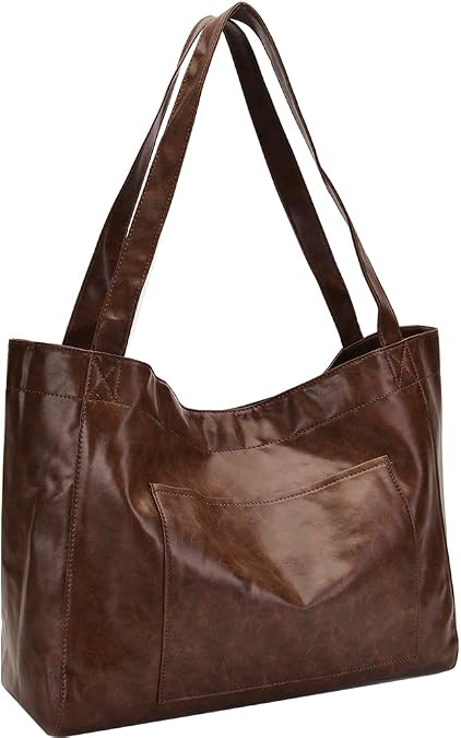 Large Shoulder Bags Oversize Tote Bags Oil Wax Leather Handbags for Women Vintage Laptop Briefcase Weekender Bags