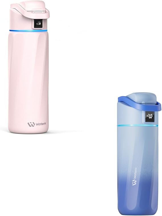 WATERH Boost 24 oz Bottle Pink+ Boost 16 oz Bottle Blue Bundle