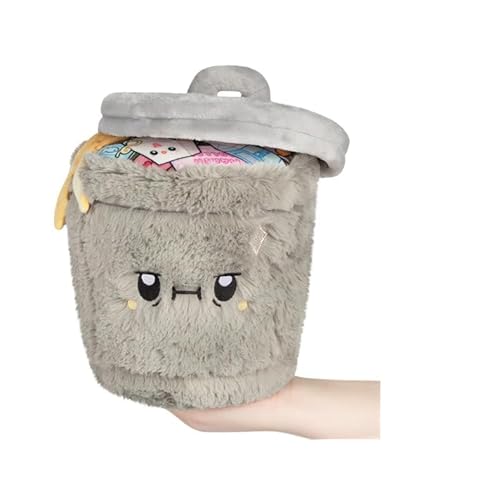 Squishable - Mini Trash Can - 10 in - Soft Toy Collectible Stuffed Animal - Flips Open