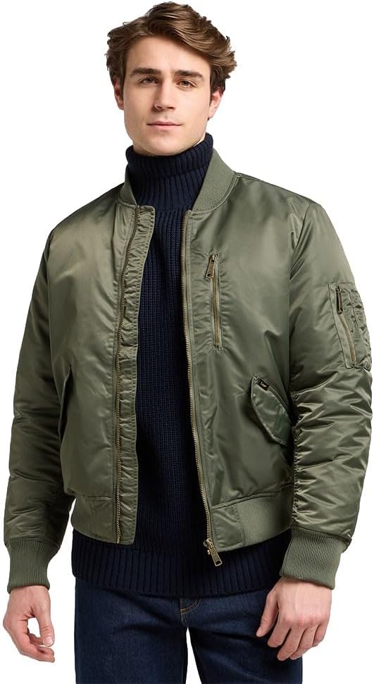 Lee - Mens Jacket - Relaxed Fit - Bomber Jacket - Black