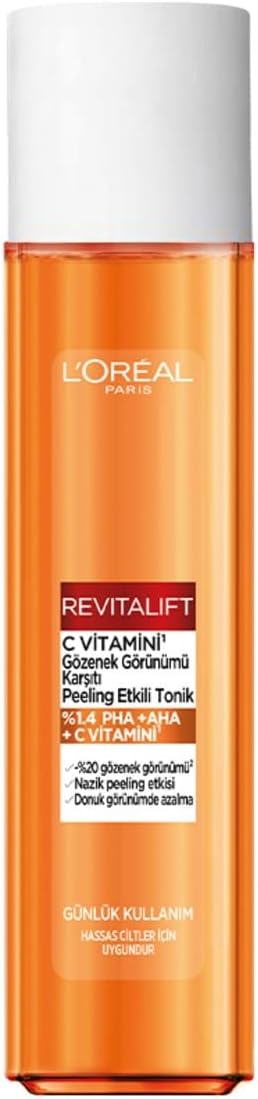 L'Oreal Paris Revitalift C Vitamini Gözenek Görünümü Karşıtı Peeling Etkili Tonik