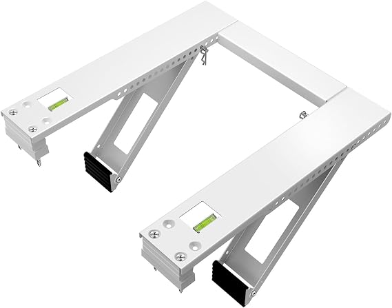 Qualward Air Conditioner Bracket Window Ac Support Brackets - Heavy Duty with 2 Arms, Up to 180 Lbs for 12000 to 24000 Btu Ac Units Support up to 180 lbs