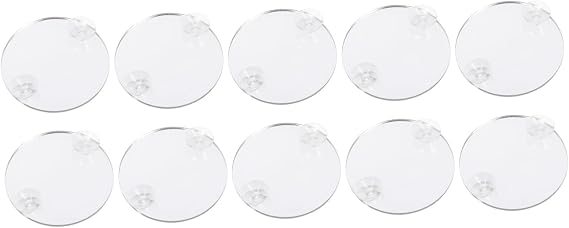 10pcs Single Side Betta Mirror Cup Decorative Betta Tank Supplies for Training and Enrichment Safe Material for Fish for Aquariums and Desktop Use