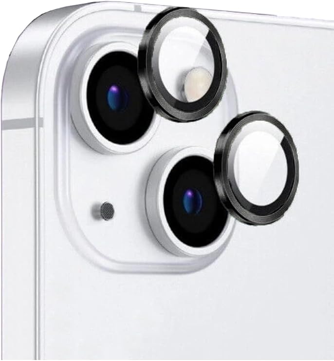 Apple iPhone 15 Plus Uyumlu Premium Safir Kamera Lens Koruyucu, Siyah