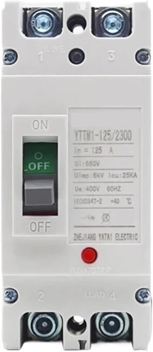 Molded Case Circuit Breakers Moulded Case Circuit Breaker 2P 400V 32A 40A 63A 80A 100A 125A Main Switch(125A)