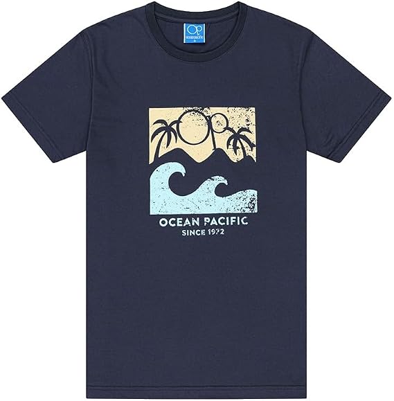 Ocean Pacific Men's Froth T-Shirt (Pack of 1)