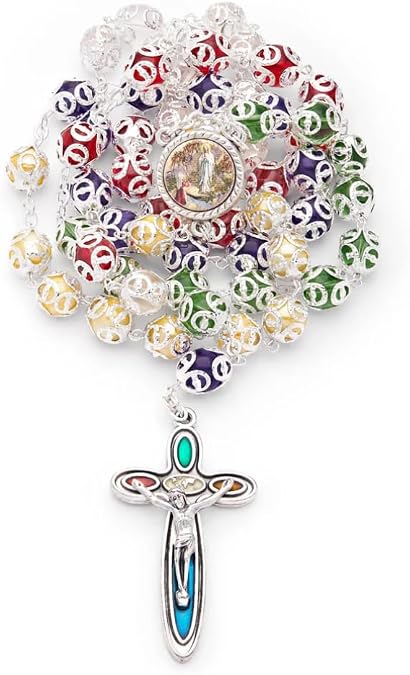 Mondo Cattolico Rosary Beads catholic for Women and Men from Vatican, Perfect Catholic gifts