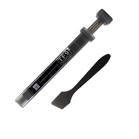 Thermalright TF9 2.9g Thermal Paste Heat Sink Compound 14W/m.k-2.9 Grams,High Durability, for All heatsinks CPU Coolers, with applying Tool (TF9 2.9g)