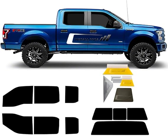 Tint Kits (Computer Cut) for All Four Door Trucks (Full Tint with Tool Kit)