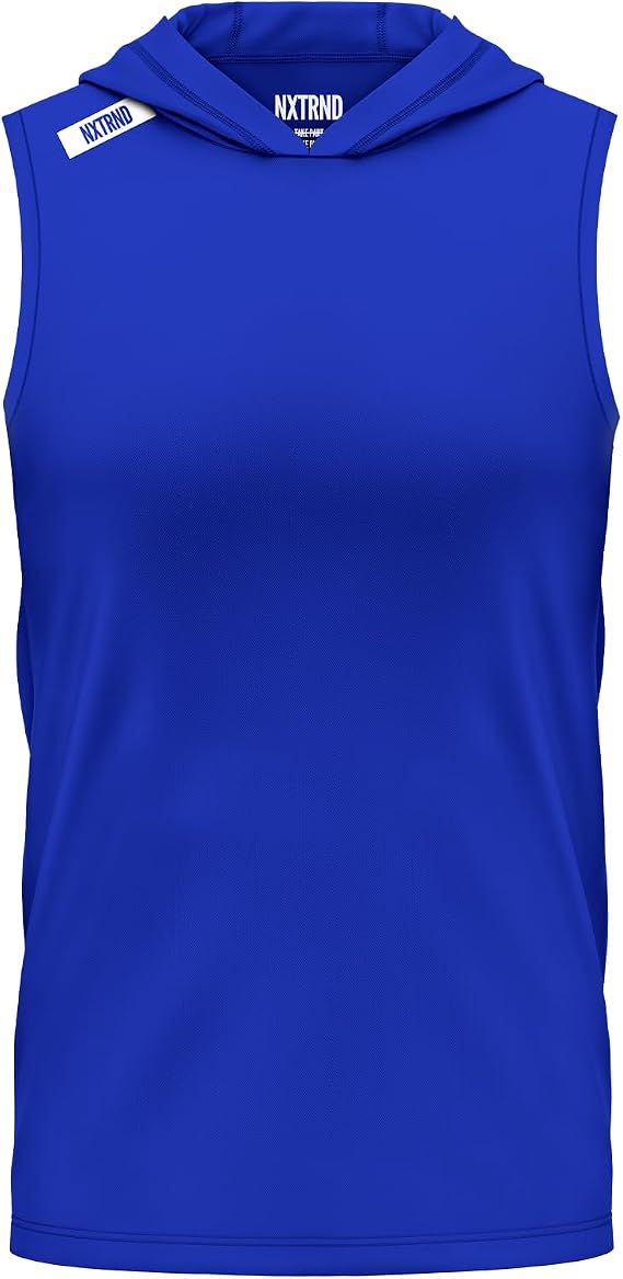 Nxtrnd Team Men's Lightweight Sleeveless Hoodie, Relaxed Fit, Polyester Blend