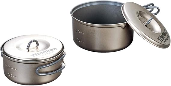 EVERNEW ECA411 Titanium Cooker Set, S, Ceramic