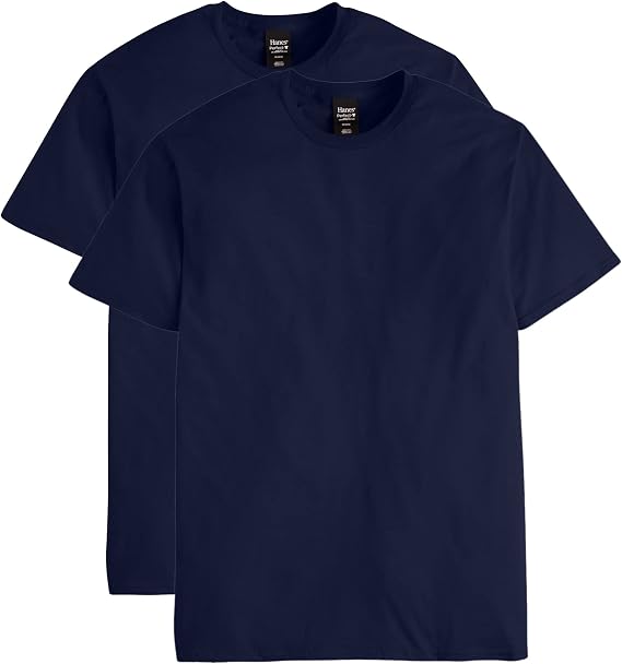 Hanes Men's Nano Premium Cotton T-shirt (Pack of 2)