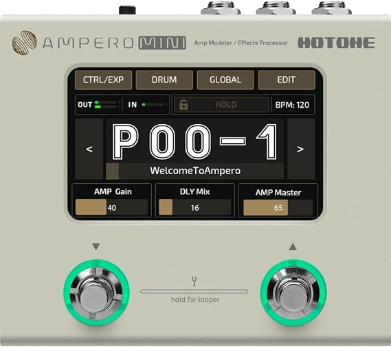HOTONE Ampero Mini MP50VN - Guitar Multi Effects Processor Touch Screen Modeling IR Cabinets