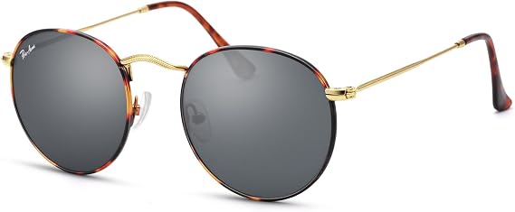 Pro Acme Round Sunglasses Glass Lens Retro Metal Trendy Shade
