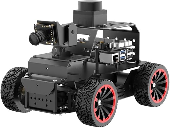 ROS2 Robot Car for Raspberry Pi 5 Programmable AI Vision Smart Robot Kit Ackermann Chassis, Lidar SLAM Mapping Navigation Path Planning Autonomous Driving, MentorPi A1 Without RPi