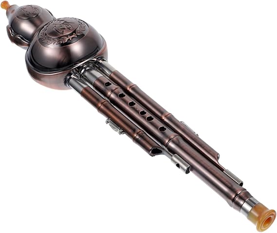 C Key Chinese Cucurbit Flute Hulusi - Ethnic Musical Instrument for Beginners with Elegant Design and Smooth Sound Perfect for Performance and Collection