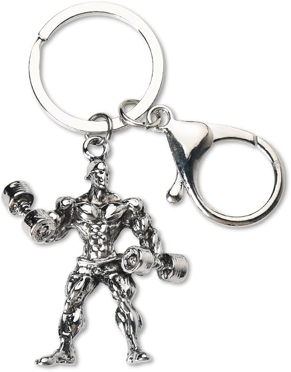 Weightlifting Bodybuilding Motivation Gifts for Men Women Weight Lifting Dumbbell Keychain Exercise Workout Lover Weightlifter Gifts Weight Loss Fitness Themed Keychain Gifts