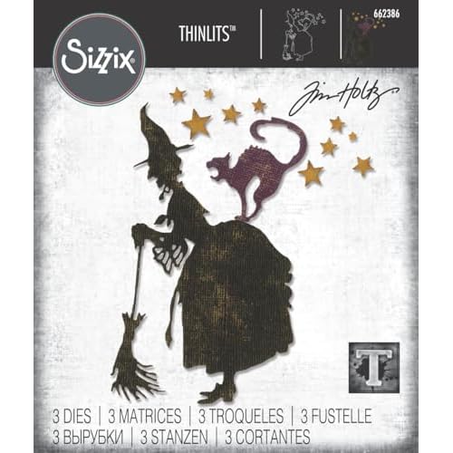 Sizzix Thinlits By Tim Holtz Alterations - Witchcraft - 3 Piece Die Set 662386