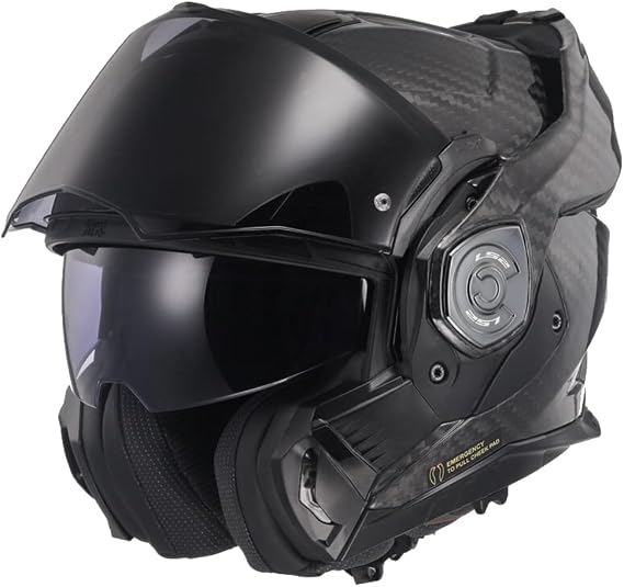 LS2 klapphelme motorrad ADVANT X Carbon black XS