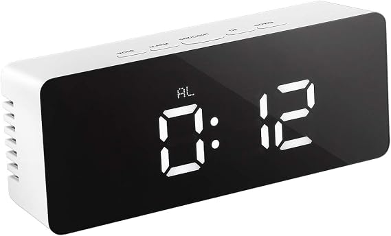 Electric Alarm Clock Digital Clocks for Mirror Clock Led Digital Mirror Alarm Clock Multifunctional Clock Bedside Clock Small Electronic Student