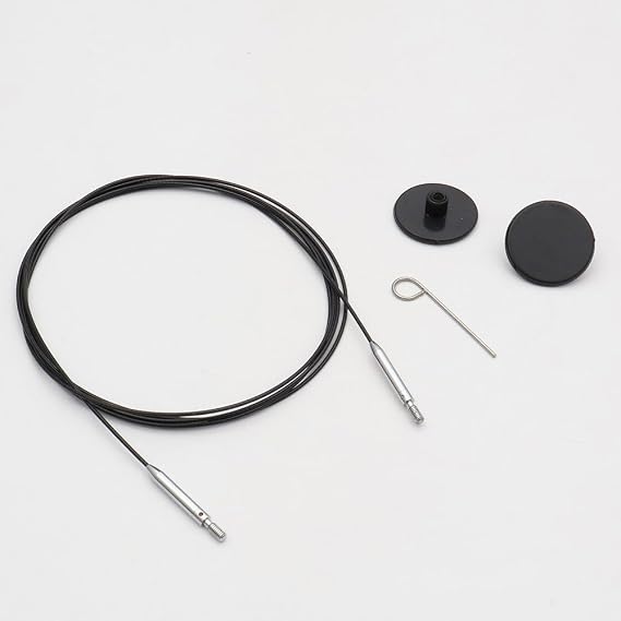 KnitPro Thin&Flex 360 Swivel Inter.Cable 150cm Black - 1pc