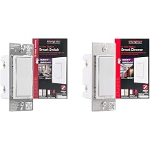 Enbrighten Zigbee Smart Light Switch, QuickFit & SimpleWire & Zigbee Dimmer, QuickFit & SimpleWire, Pairs Directly with Echo Studio/Show 10/Plus 1st