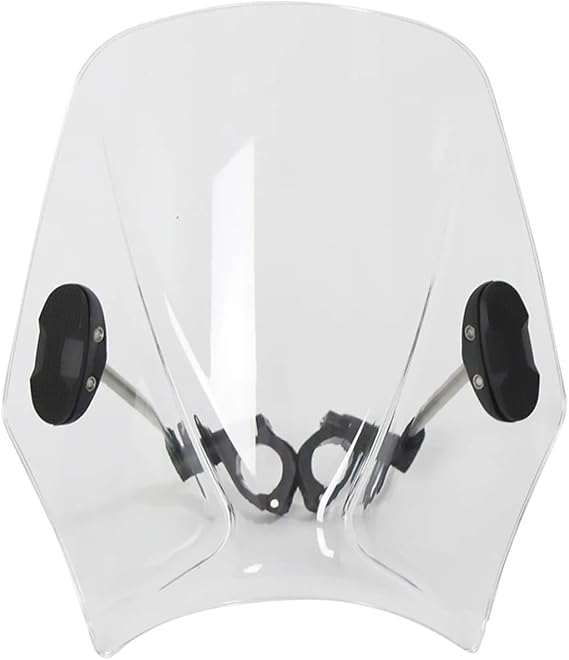 Wind Deflector Front Flyscreen For Zontes GK 125/GK 155 /GK 125X GK-125 GK-125X GK-155 Motorcycle WindScreen Windshield Viser VIsor Double Bubble Screen(Transparent)