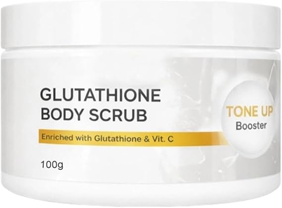 Glutathione Body Scrub, Gentle E Xfoliation Care, 100g, Bödy, Hydrating Cleanser, Gentle E Xfoliating Cleanser, Brightening Skin Effect, For Men Women Daily Shower Body Care All Skin Types