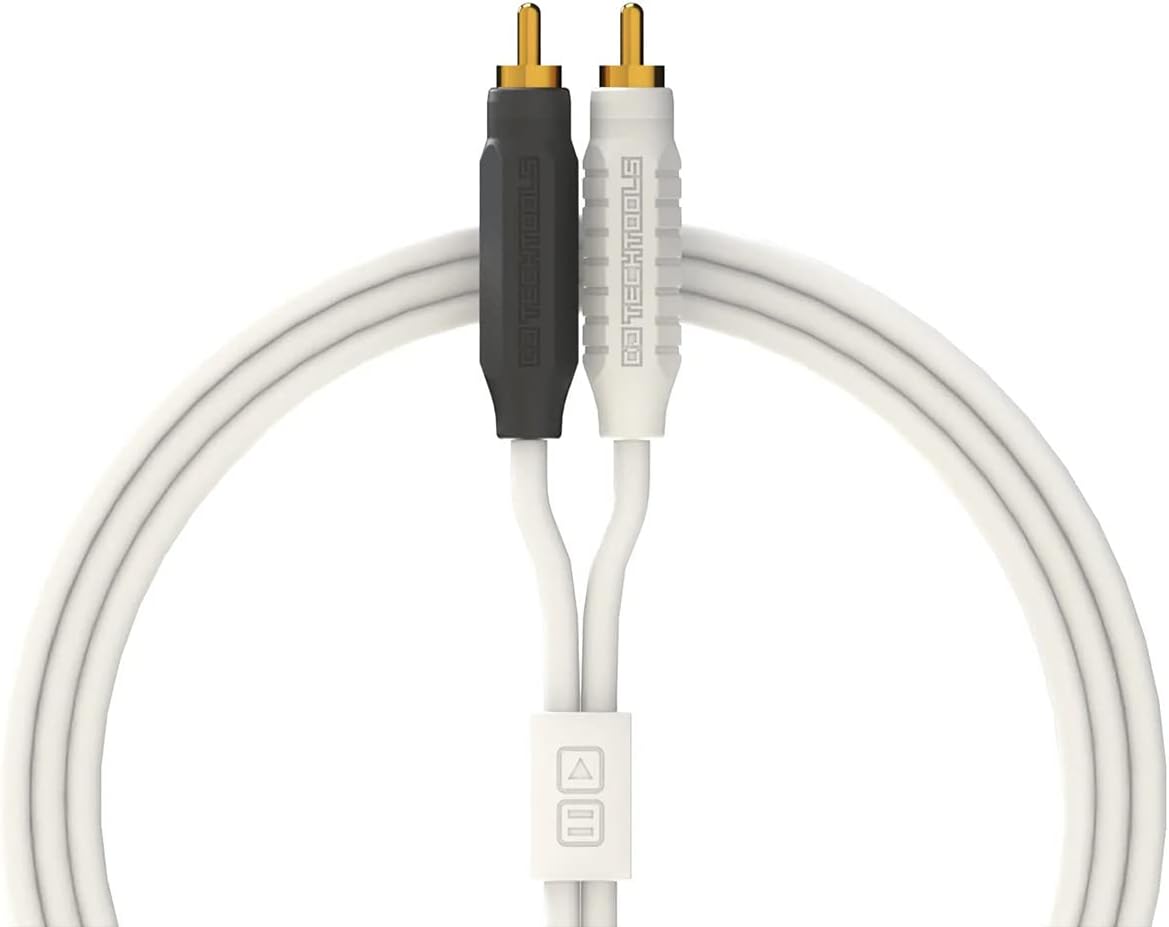 DJ TechTools Chroma Cables Audio RCA to RCA Cable 2mt | White
