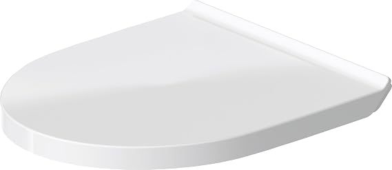 Duravit 0020790000 DuraStyle Elongated Closed-Front Toilet Seat with Soft Close - White