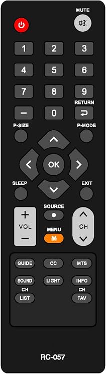 RC-057 TV Remote Control Compatible with COBY TVs