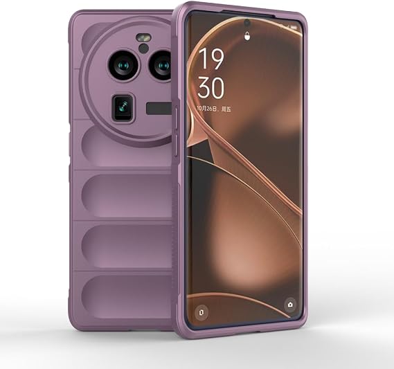 Compatible with Oppo Find X6 Case Cover,TPU Mobile Phone Soft Compatible with Oppo Find X6 5G PGFM10 Case Cover Purple