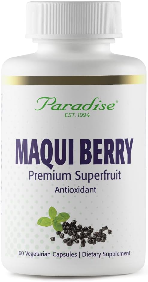 Paradise Herbs & Essentials Organic Maqui Berry Extract 60 Capsules