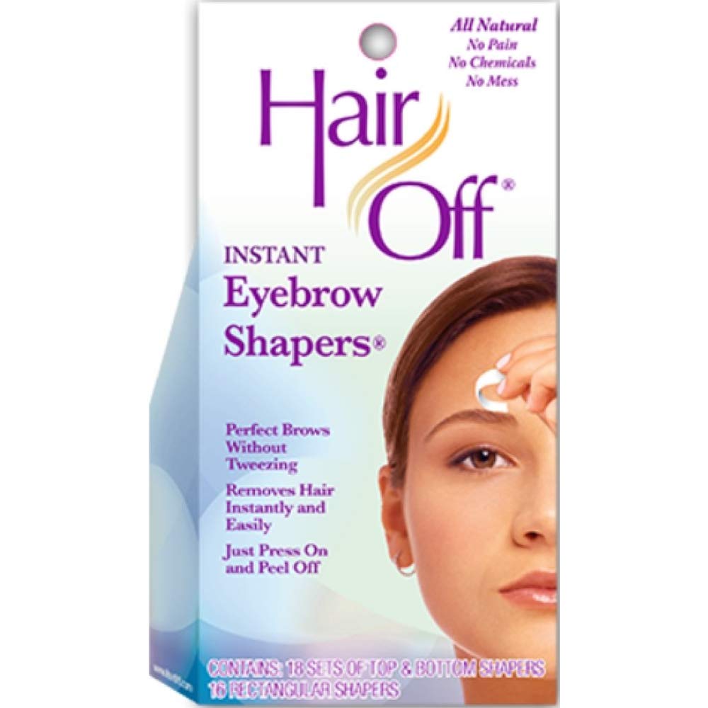 HairOff Instant Eyebrow Shapers 18 Each Pack of 5
