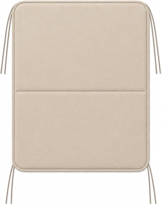 Microcase İple Sabitlemeli Katlanabilir Kamp Sandalyesi Minderi Piknik Outdoor Balıkçılık 40x40 CM Bej - AL5564