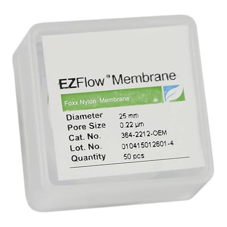 Foxx Life Sciences 364-2212-OEM EZFlow Membrane Disc Filter, Nylon, 25 mm Diameter, .2 m Pore Size (Pack of 50)