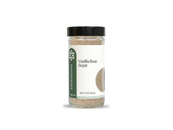 Savory Spice Vanilla Bean Sugar - Real Vanilla Sugar for Coffee (3.35 oz)