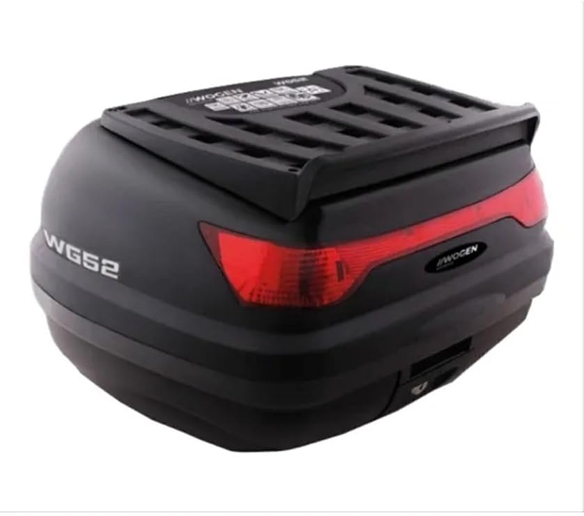 Wogen 52 Lt Motosiklet Arka Çanta Üst Bagaj Sırt Dayamasız Basic Model Siyah Bagaj Topcase