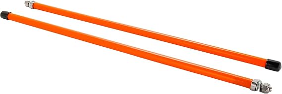 Black Boar Camco Black Boar ATV/UTV Snow Plow Marker Kit | Features a High Visible Florescent Orange Color & Designed with High-Density Polyethylene with Flexible Vinyl End Caps | 18-Inches (66029)