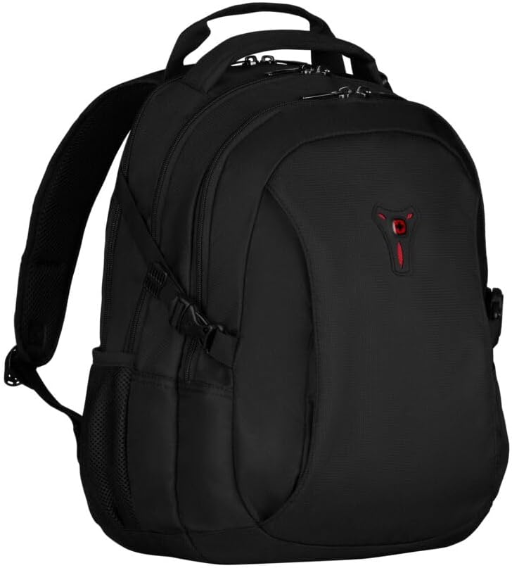 Wenger Sidebar 601468, 16 Inch Laptop Backpack with Tablet Pocket, 21 Litres, Padded Laptop Compartment, Ideal for Business, School, Travel, Black 26 x 37 x 45 cm
