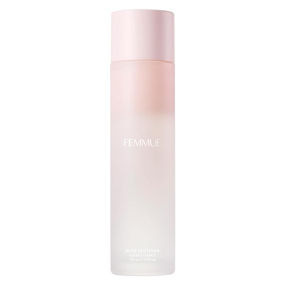 FEMMUE Rose Softener Milky Essence | Hydrating Face Toner | with Hyaluronic Acid & Rose Oil to Help Soften, Plump, and Nourish Skin | Korean Beauty Skincare