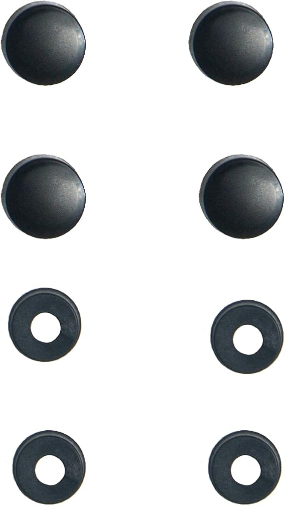 Black License Plate Frames 4 PCS Washers and 4 PCS Screw