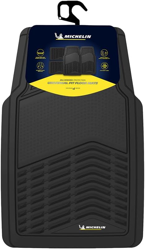 Michelin MC33856 4 Piece Universal 3D Pool Car Mat Compatible with All Vehicles