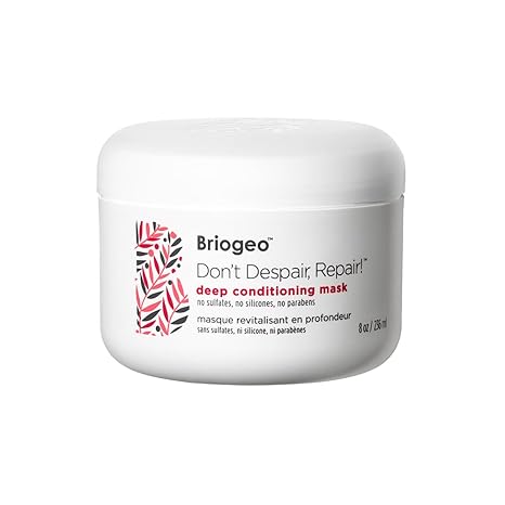 Briogeo Don't Despair, Repair! Deep Conditioning Mask | Protein + Moisture Balance Conditioner for Dry, Damaged, Color-Treated Strands | Vegan & Cruelty-Free