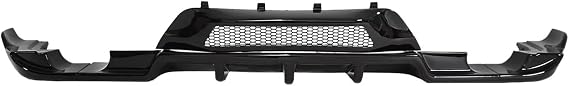 Car Rear Diffuser Bumper Car Rear Bumper Diffuser Spoiler Carbon Fiber Style Body Kit For Jeep For Grand For Cherokee SRT 2014-2021 Rear Spoiler Lower Lip(Glossy Black)