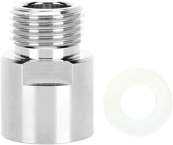 AYNEFY CO2 Cylinder Adapter with Gasket,Female Thread TR214 to Male Thread CGA320 CO2 Refill Adapter CO2 Cylinder Connector for CO2 Bottle