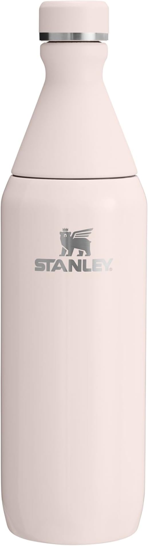 STANLEY All Day Slim Soğuk Su Termosu 0.60 Litre - Pembe Kuvars (Rose Quartz) | Paslanmaz Çelik | 6 saat soğutur. - 11 saat. Buz soğutmalı, sızdırmaz, BPA içermez, bulaşık makinesinde yıkanabilir