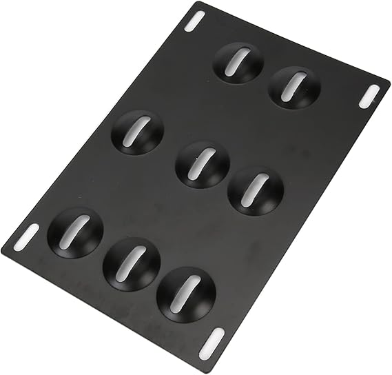 Car Front Bumper Tow Hook License Plate Mount Bracket 8 Holes Adjustable Holder